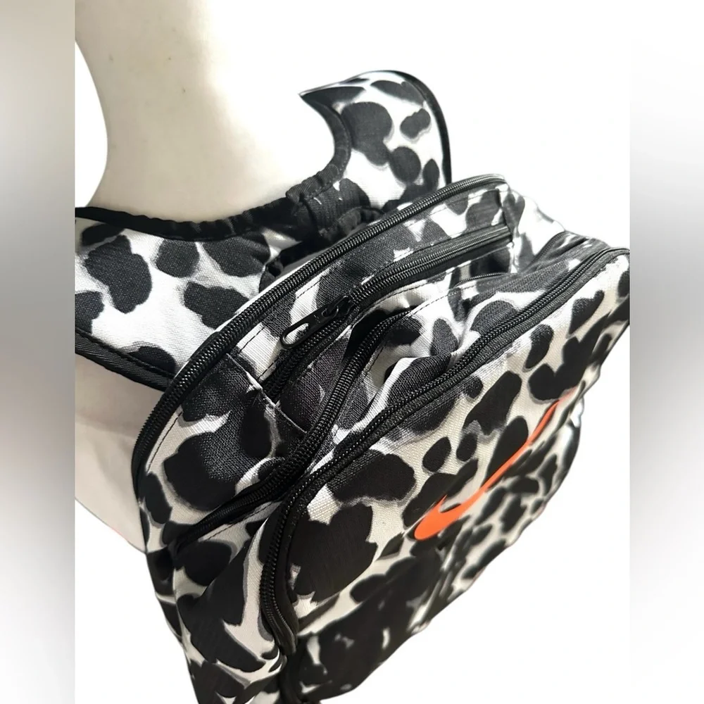 NWT Nike Brasilia Black White Orange Bag Backpack XL‎